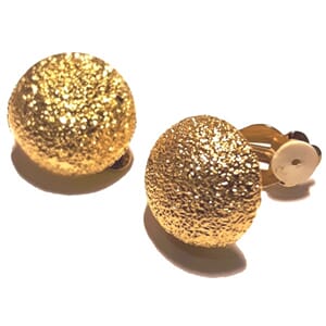 Øreclips i matt "gull"