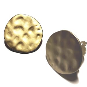 Øreclips i matt "gull"