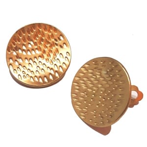 Øreclips i matt "gull"