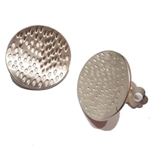 Øreclips i matt "sølv"