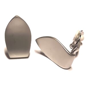 Øreclips i matt "sølv"