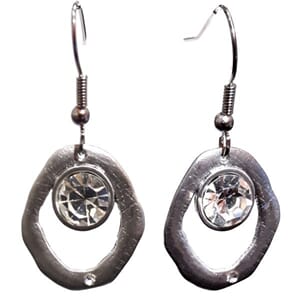 Øredobber med Swarovski krystaller