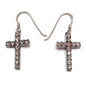 Øredobber med korsmotiv