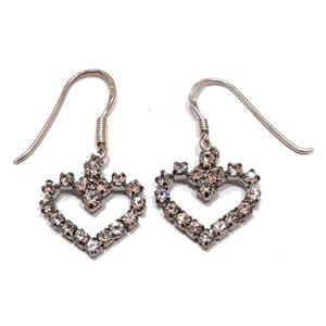 Øredobber med hjertemotiv