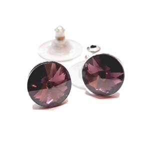 Ørestuds med 8 mm Swarovski-krystaller