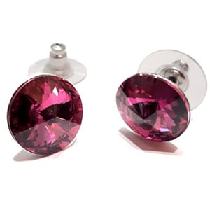 Ørestuds med 12 mm Swarovski-krystaller
