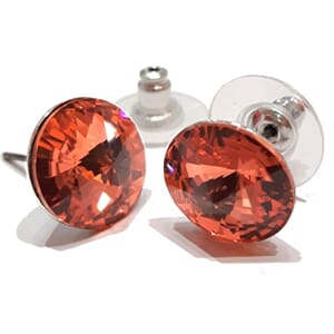 Ørestuds med 12 mm Swarovski-krystaller