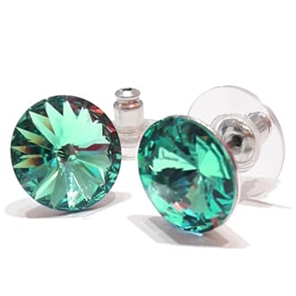 Ørestuds med 12 mm Swarovski-krystaller