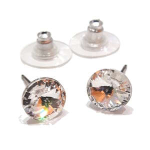 Ørestuds med 8 mm Swarovski-krystaller