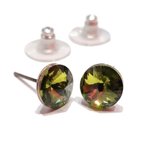 Ørestuds med 8 mm Swarovski-krystaller