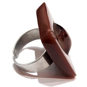 Åpen ring med rektangelskive