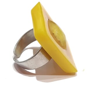 Åpen ring med rektangelskive