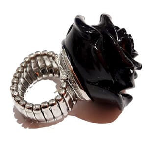 Flex-ring med rosemotiv