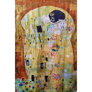 Kunstsjal i viskose og silke