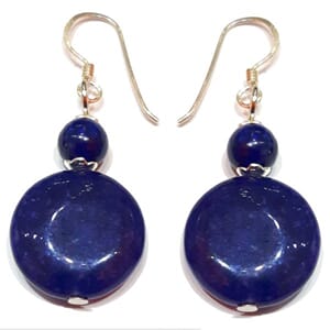 Øredobber med lapis lazuli