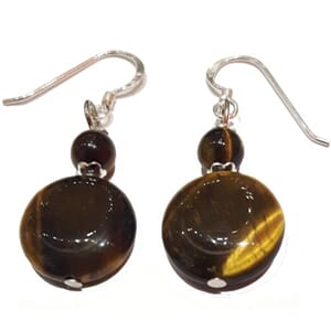 Øredobber med tigerøye