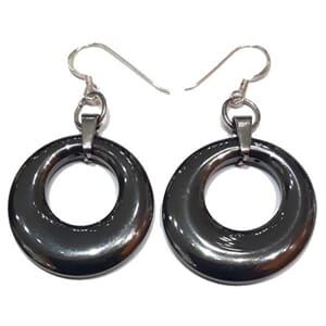 Øredobber med hematitt