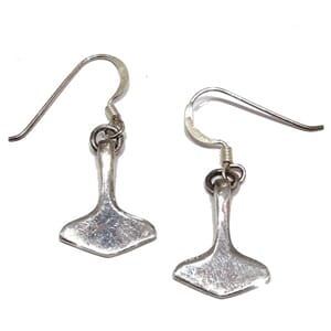 Øredobber i sølv - torshammer