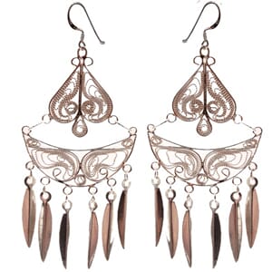 Filigran øredobber i sølv