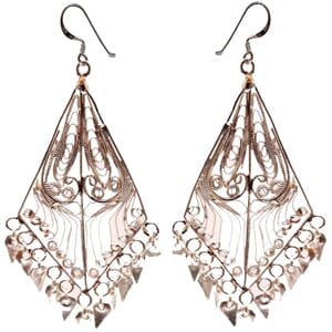 Filigran øredobber i sølv