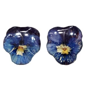 Ørestuds med ekte stemorsblomst