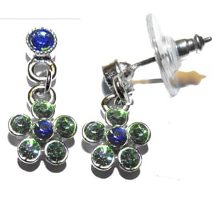 Ørestuds med Swarovski-blomst