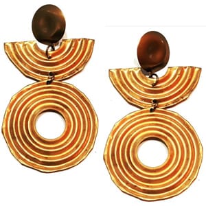 Vintage designer-øredobber fra 80-tallet