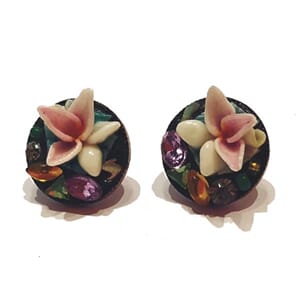 Vintage designer-øredobber fra 80-tallet