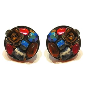 Vintage designer-ørestuds fra 80-tallet