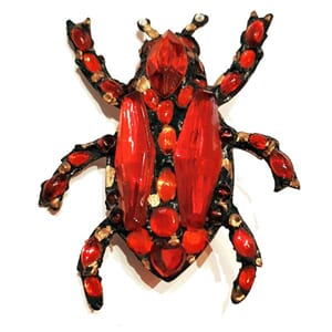 Vintage designer-brosje fra 80-tallet