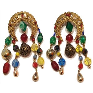 Vintage designer-øredobber fra 80-tallet