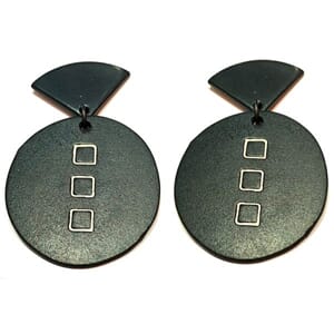 Vintage designer-øredobber fra 80-tallet