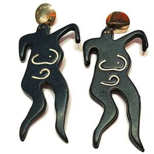 Vintage designer-øredobber fra 80-tallet