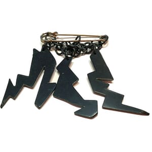 Vintage designer-brosje fra 80-tallet