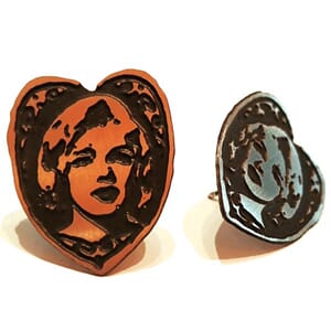 Vintage designer-ørestuds fra 80- tallet