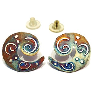 Vintage designer-øredobber fra 80- tallet