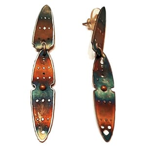 Vintage designer-øredobber fra 80- tallet