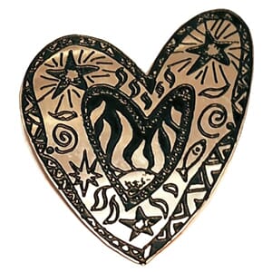 Vintage designer-brosje fra 80-tallet