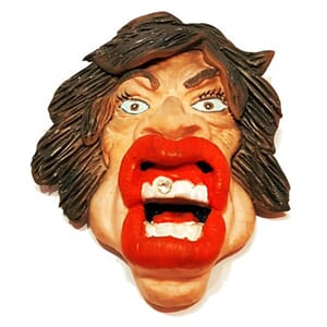 Vintage designer-brosje fra 80-tallet