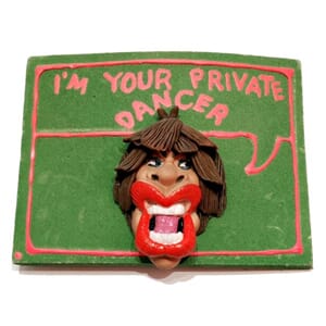 Vintage designer-hårspenne fra 80-tallet