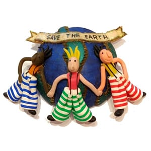 Vintage designer-brosje fra 80-tallet