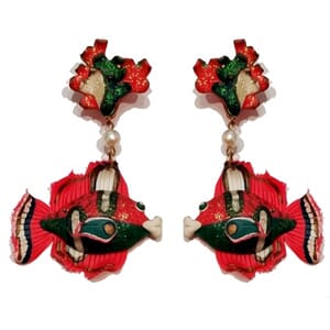 Vintage designer-ørestuds fra 80-tallet