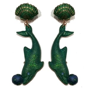 Vintage designer-ørestuds fra 80-tallet