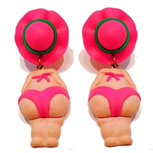 Vintage designer-ørestuds fra 80-tallet