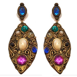 Vintage designer-ørestuds fra 80-tallet