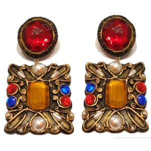 Vintage designer-ørestuds fra 80-tallet